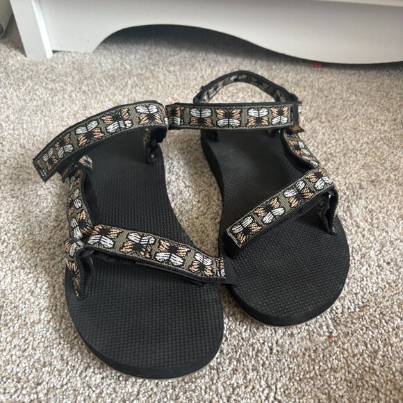 Teva Black and Tan Sandals - Picture 2 of 13
